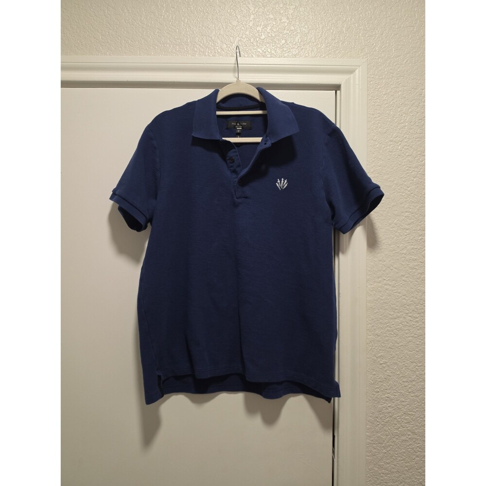 Rag & Bone Blue Short Sleeve Dagger Tee Sz L